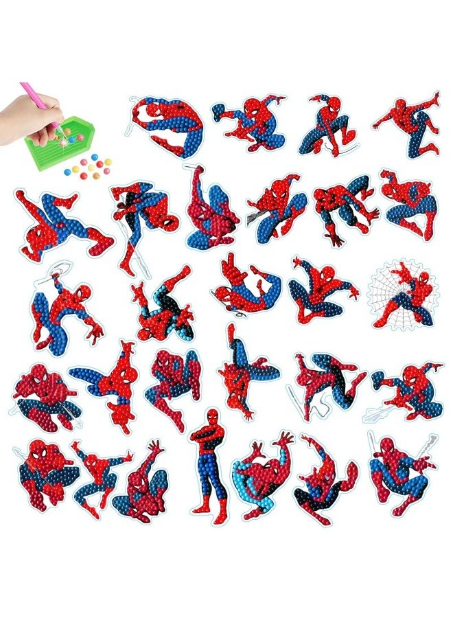 general Cartoon Spiderman children's DIY Handmade Diamond Painting Toy Decoration Stickers Creative Free Diamond Stickers - Image 1