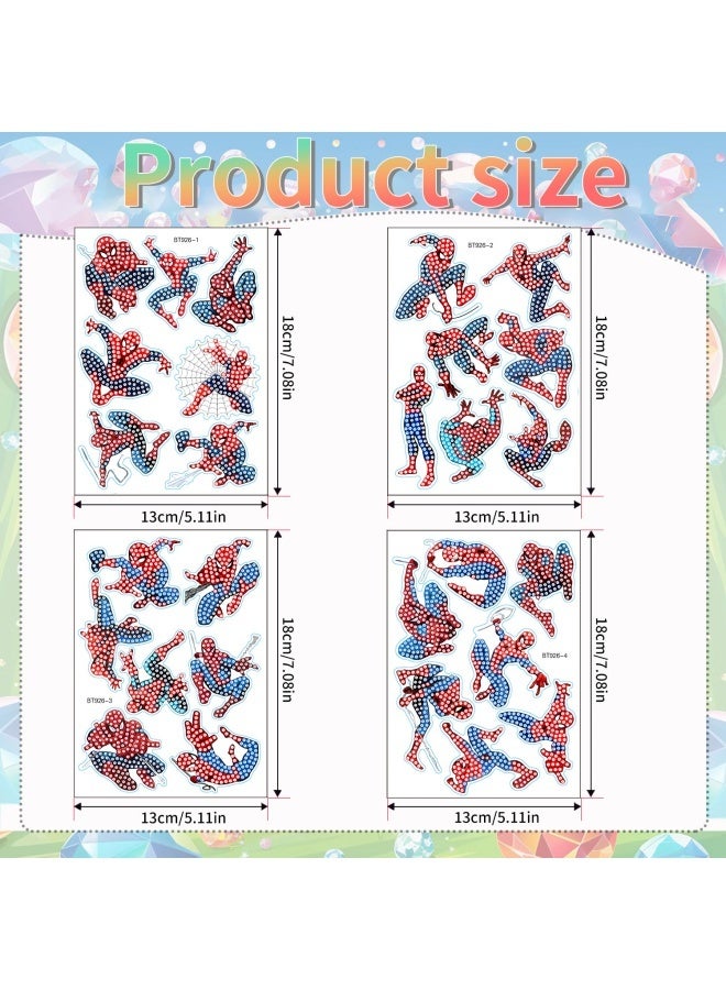 general Cartoon Spiderman children's DIY Handmade Diamond Painting Toy Decoration Stickers Creative Free Diamond Stickers - Image 5