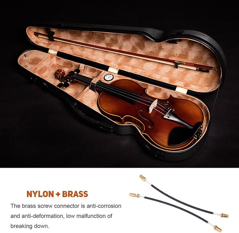 Dilwe Violin Tailgut, 3/4 4/4 Violin Tailpiece Gut Cord with Brass Screw Replacement Tailgut Tailcord, 5Pcs - Image 4