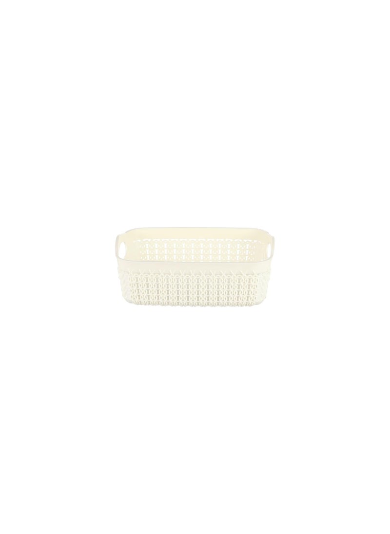 Elhelal & Golden Star Egypt - Turt multi-use basket small white - Image 1