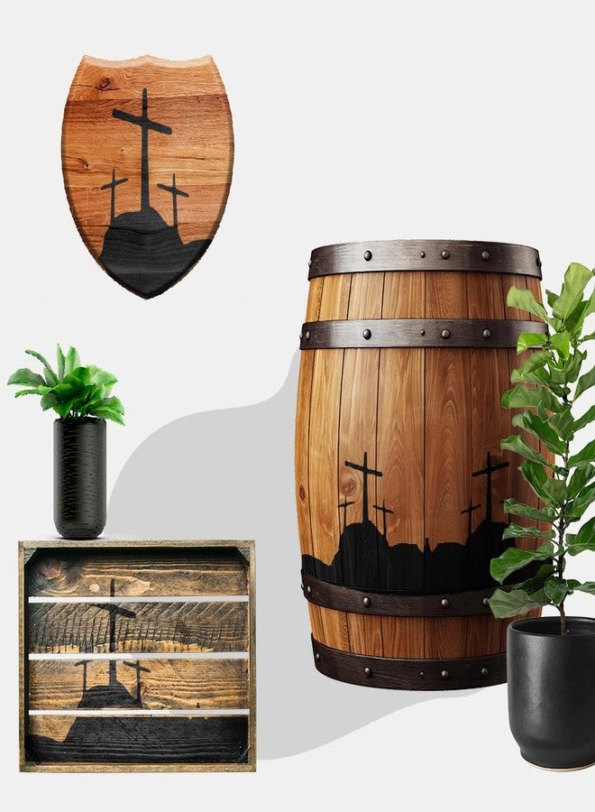 Lionx Crosses Stencil Template for Outdoor Yard Signs - Large 8.5 x 11 Inch - Durable Stencils for Painting on Wood & Walls, DIY Religious Art - Image 3