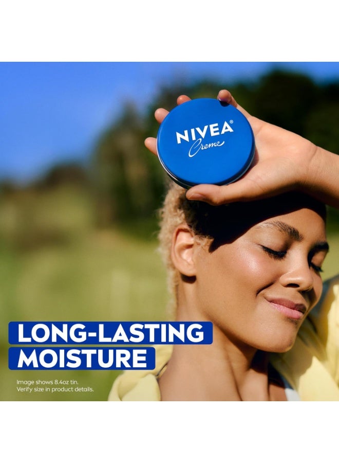 Nivea كريم نيفيا، كريم مرطب - كريم للجسم، كريم للوجه، وكريم لليدين، علبة 13.5 أونصة - Image 3