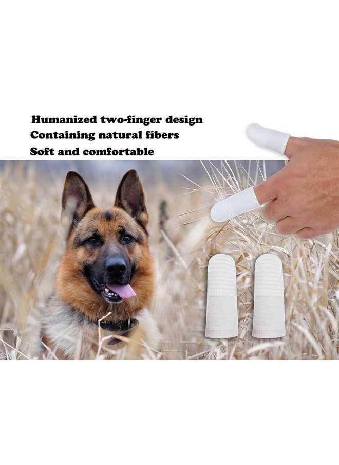 CXP Good Goods - CXP Good Goods Dog Toothbrushes,Two-Finger Toothbrush Kit,360ºTeeth Cleaning for Dogs,Cats (20 Pieces) - Image 1