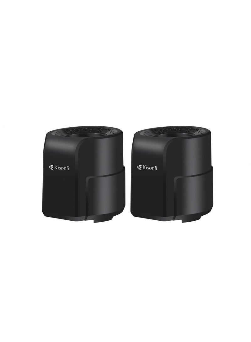 Kisonli A-909 Computer Speakers with 2.0 System and High Sound Quality – USB Powered and 3.5mm Audio Cable – Black - Image 2