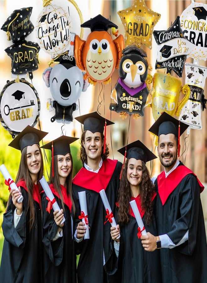 12 بالونًا لحفلات التخرج، بالونات تهنئة بالخريجين من رقائق الألومنيوم، زينة حفلات التخرج لعام 2026، بالونات فويل لحفلات التخرج للجامعات والمدارس الثانوية لعام 2026 - Image 4