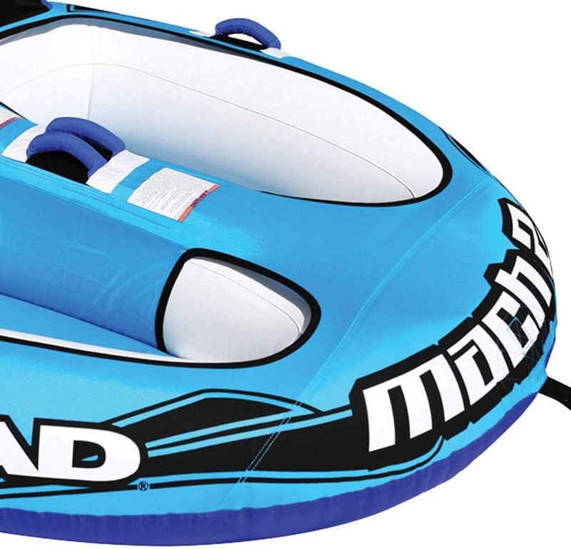 Airhead Mach 2 Towable Tube for Boating - 1-2 Rider, Blue - Image 2