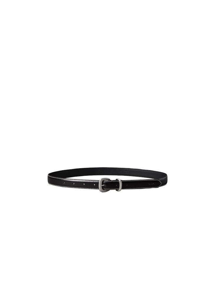 CALVIN KLEIN Leather Sculpted Hardware Belt - Image 2