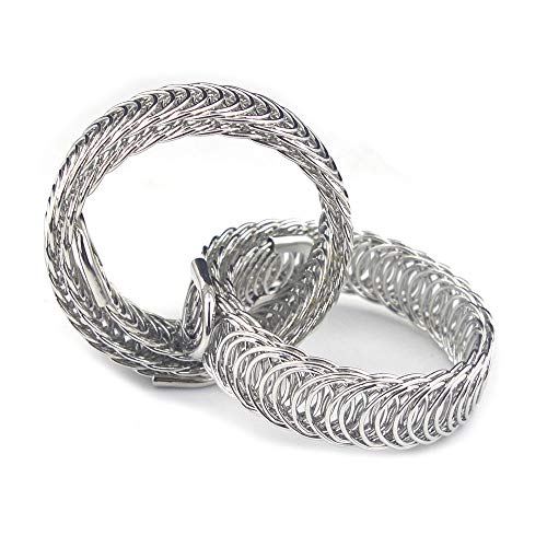 Ailejia Metal Curtain Tiebacks Holdback Drapery Curtain Tiebacks 1 Pair Elastic Strap Drape Buckle Home and Office Window Treatment (Silver) - Image 3