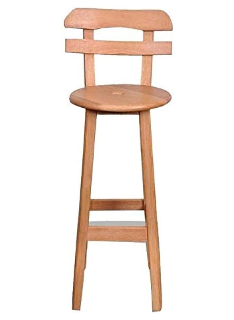 High Bar Chair Full Beech Wood Wood-beige 70cm - Image 1