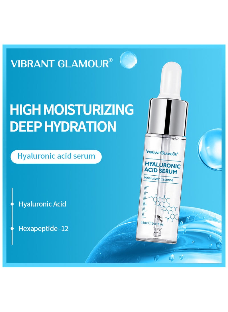 Vibrant Glamour Hyaluronic Acid Serum 4D Hyaluronic Acid Essence, 15ml - Hydrating Serum for Dull & Damaged Skin - Reduces Wrinkles, Dark Spots, Fine Lines  - Image 2