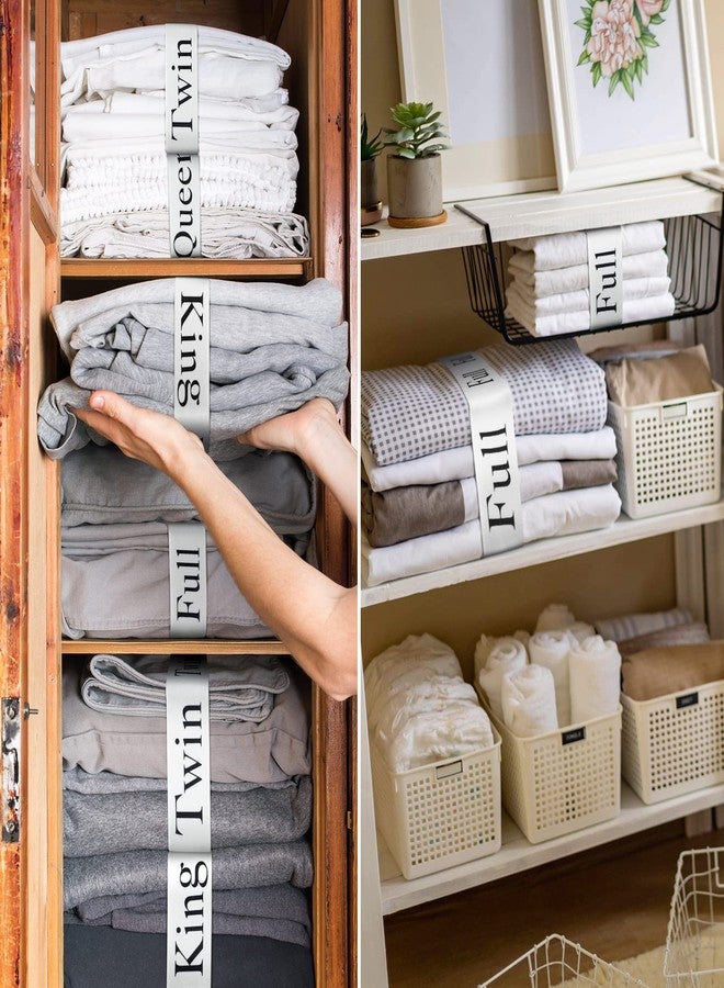 Oudain 8 Pcs Bed Sheet Organizer Bands Sheet Closet Organization Keepers King Twin Full Queen Straps Elastic Bed Storage Bedding Bands Closet Organizer for Dorm Laundry Room(Black) - Image 4