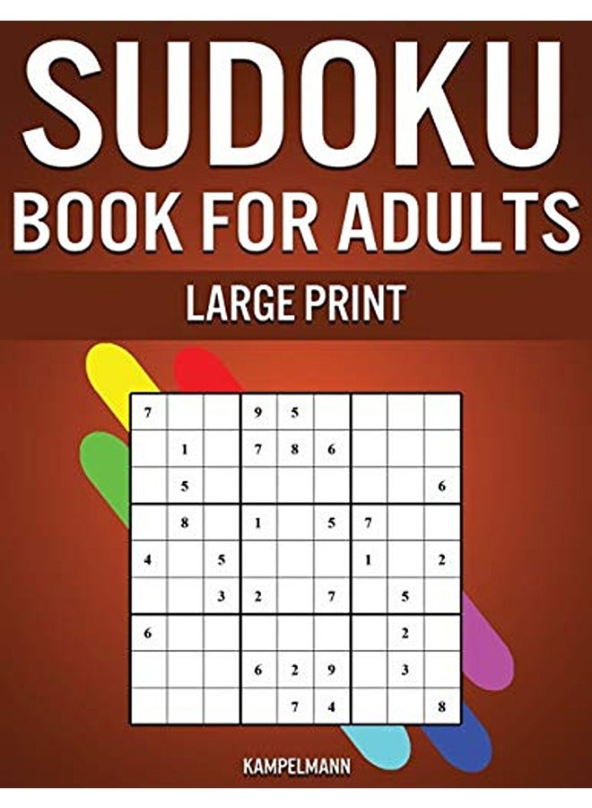 كتاب سودوكو للبالغين بحجم خط كبير