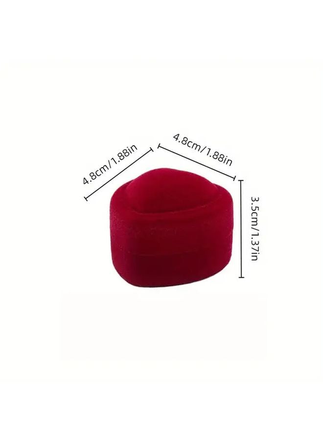 Luxury Heart Shaped Velvet Jewelry Box Black Inside Storage For Rings Earrings Necklaces Perfect Gift - Image 5