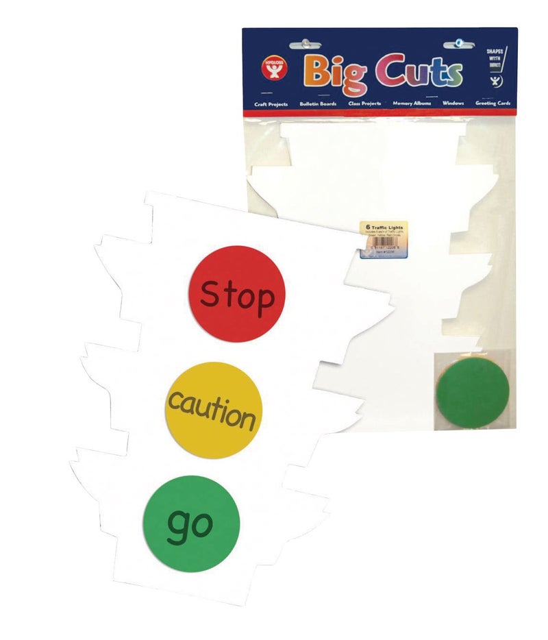 Hygloss 12206 Traffic Light Kit - Make Your Own Traffic Light - Fun Road Safety Activity for Kids - Behavior Incentive for Students - 6 Sets, Multicolor, Multi-Color, 12-1/2 x 10 in - Image 3