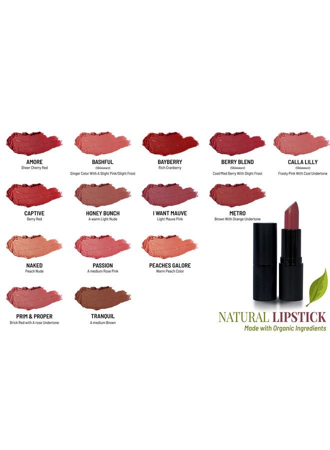Mom's Secret Natural Lipstick Made With Organic Ingredients Rich In Vitamin E Vegan Paraben Free Gluten Free Cruelty Free Made In The Usa. 0.16 Oz. (Captive) - Image 4