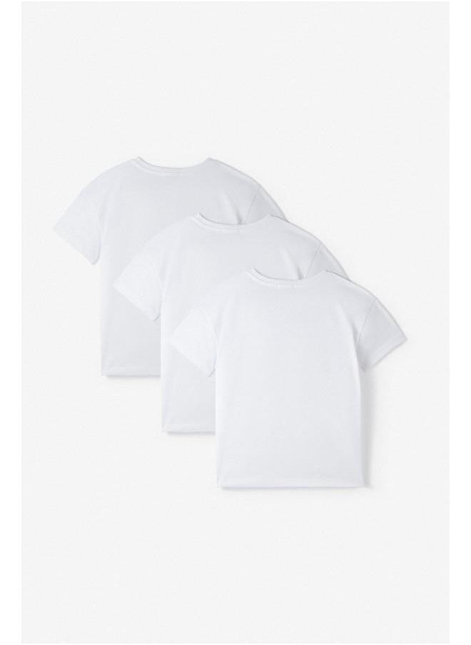 JUNE June Kids 3-Pack Basic Tshirt White  - Image 2