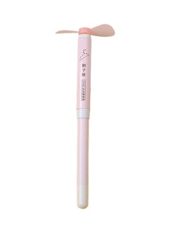NIBEMINENT 0.5mm Ballpoint Pen with Handheld Mini Fan Pink 