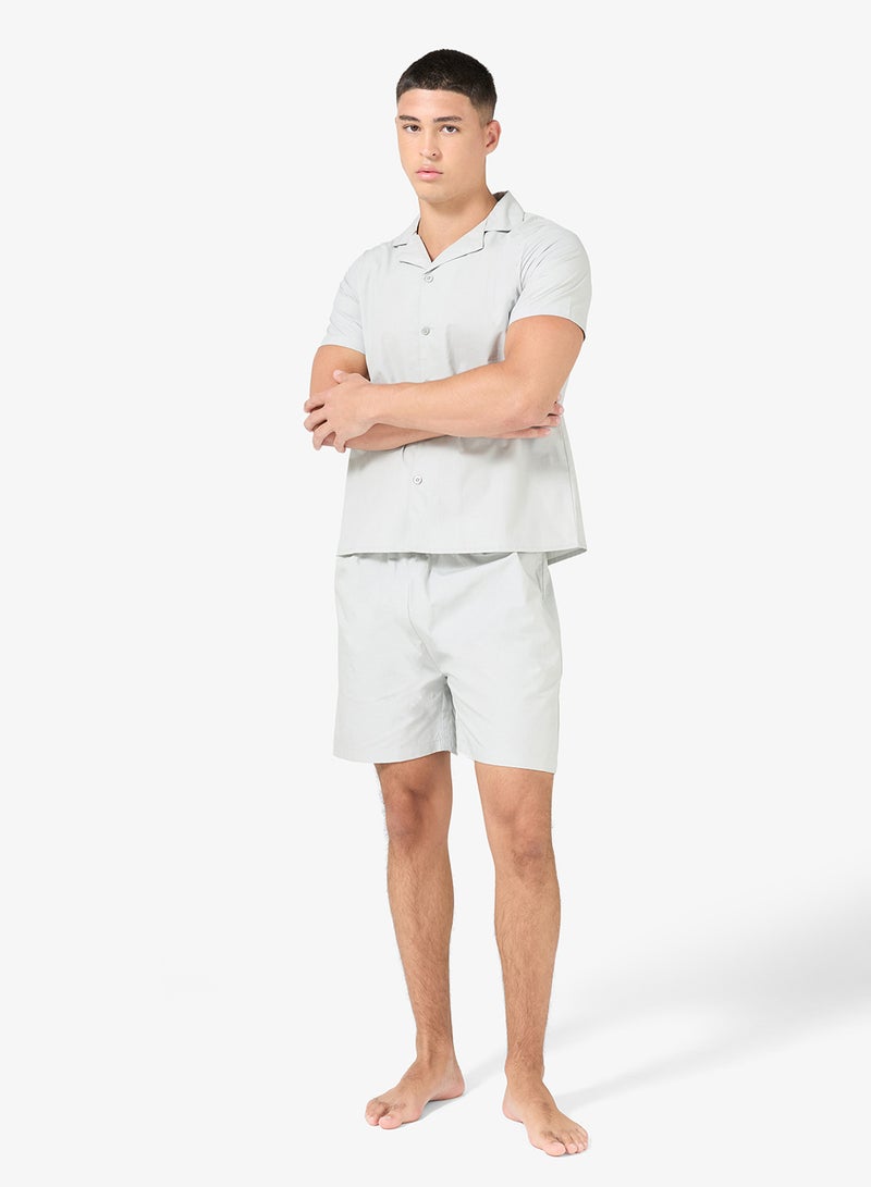 Seventy Five Nightwear Shirt & Shorts Set - Image 1