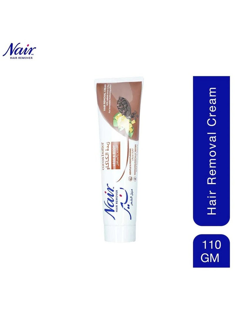 Nair Hair Remover Cream Tube Cocoa Butter 110gm - Image 1