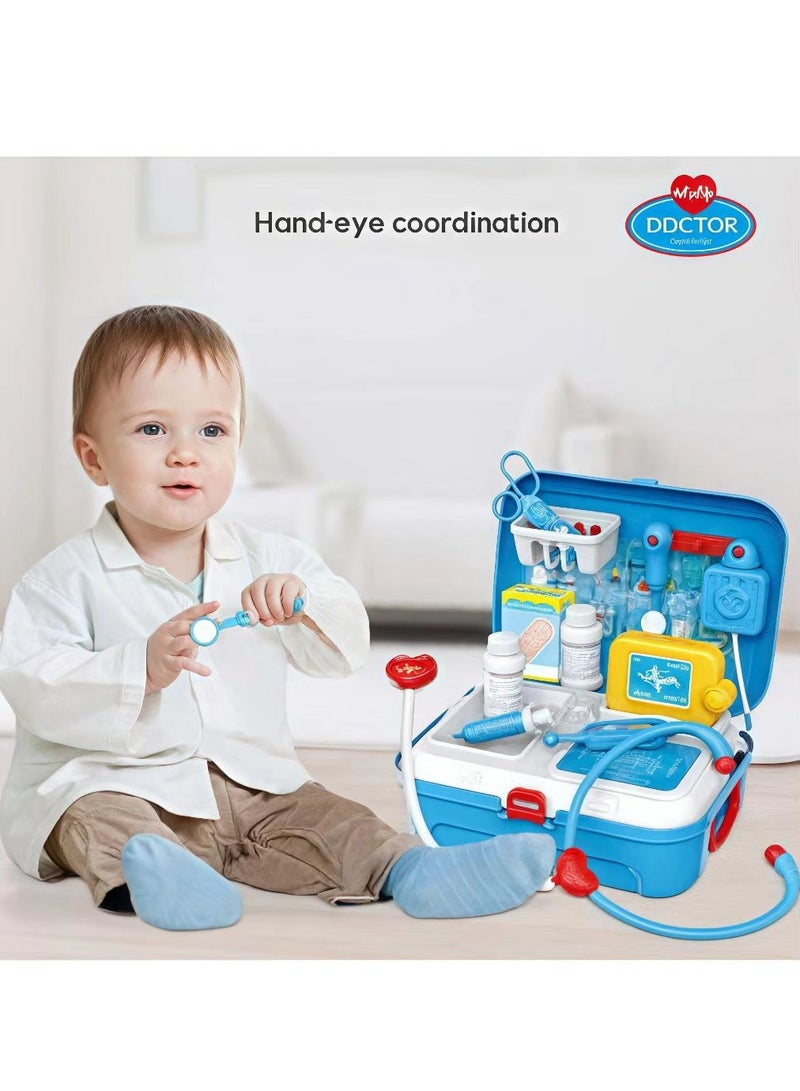 Joshberg 17 piece Children's Doctor Set with stethoscope Pretend Game Medical Toy Set Children's Doctor Toy Set Dentist Set Toys - Image 5
