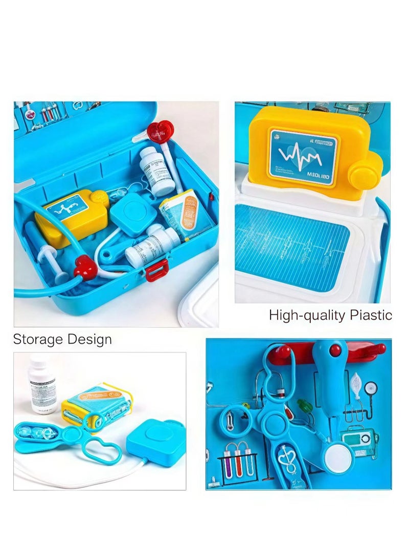 Joshberg 17 piece Children's Doctor Set with stethoscope Pretend Game Medical Toy Set Children's Doctor Toy Set Dentist Set Toys - Image 4