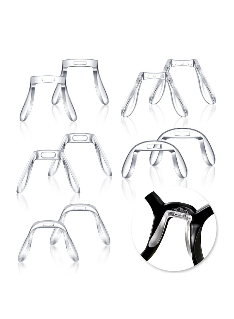 Generic 24-Piece U-Shaped Eyeglasses Nose Pads Set - Anti-Slip Plastic Support Retainers for Glasses and Sunglasses, Includes 6 Styles of Comfortable Nose Pieces. Perfect Eyewear Accessories!  - Image 1