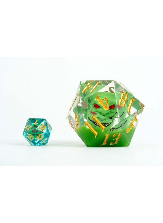 Metallic Dice Games FanRoll 55mm Pathfinder Goblin Mammoth d20 - Image 2