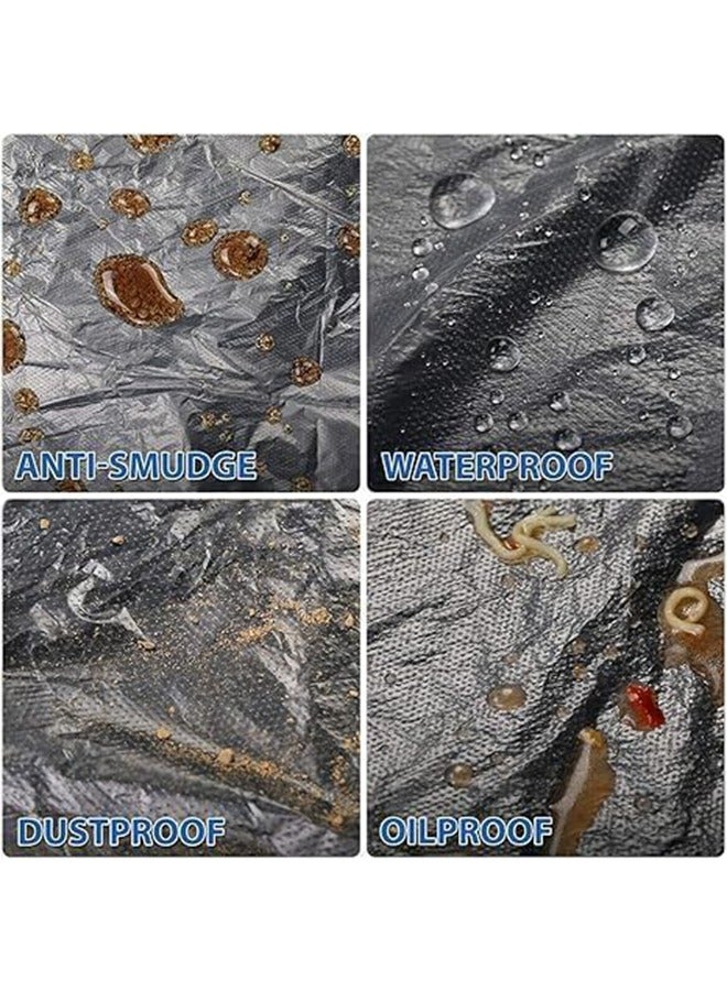 MVAQKLM غطاء مقعد للاستخدام مرة واحدة، غطاء مقعد بلاستيكي عالمي للسيارات للاستخدام مرة واحدة، مناسب لمقاعد الطائرات، وكراسي الصالونات، ومقاعد المطاعم، ومقاعد الحافلات (100 قطعة). - Image 4