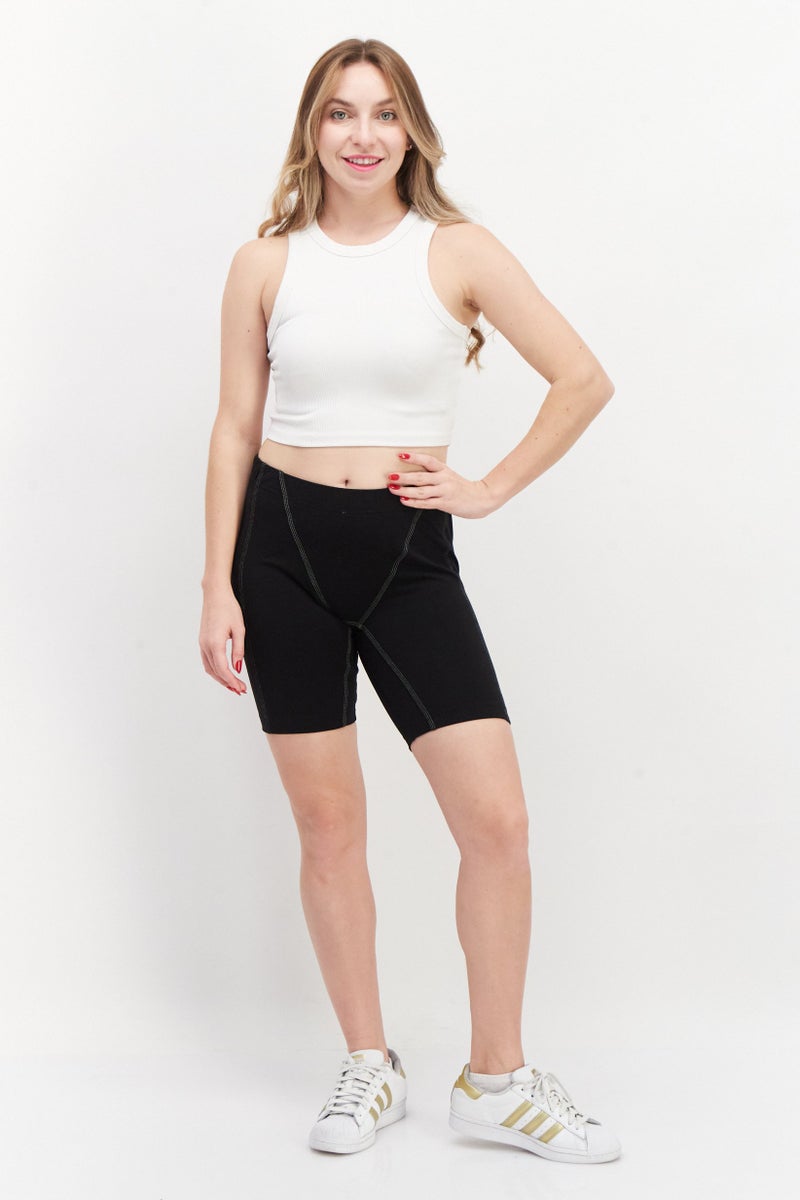 Adidas Women Sportswear Fit SuperHer Cycling  Shorts, Black - Image 3