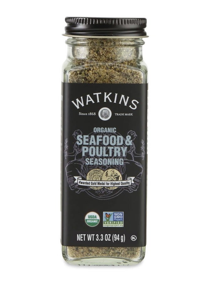 Watkins Gourmet Organic Spice Jar, Seafood & Poultry Seasoning, 3oz - Image 1