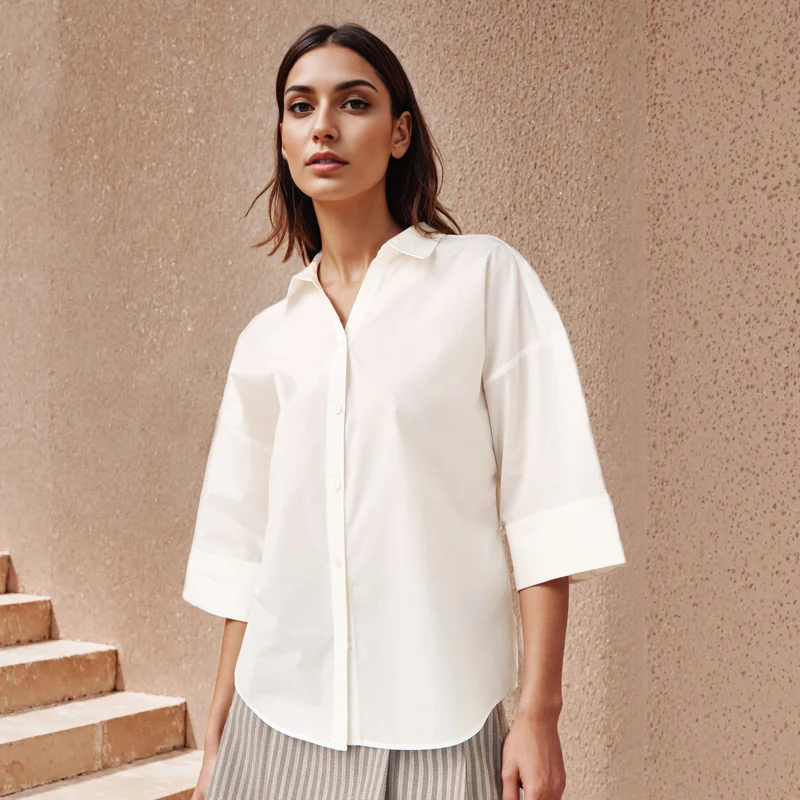 تواكستريمز 2Xtremz Oversized Shirt with 3/4 Sleeves