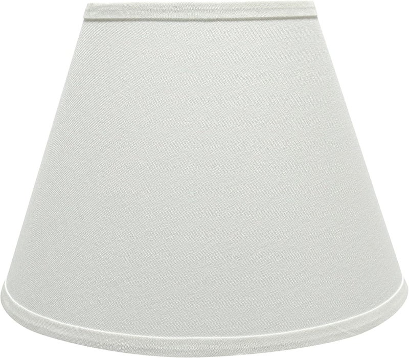 Aspen Creative 32682 Transitional Empire Shape Spider Construction Lamp Shade, White, 7" Top x 13" Bottom x 9-1/2" Slant Height - Image 3