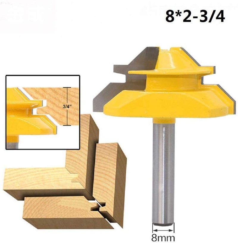 Diy Crafts Tenon Milling Cutter Drilling Milling Wood Carbide Alloy Edge Treatment Grooving Bits Pack of 2 Set Cutting Edge Lengthno 2 - Image 4