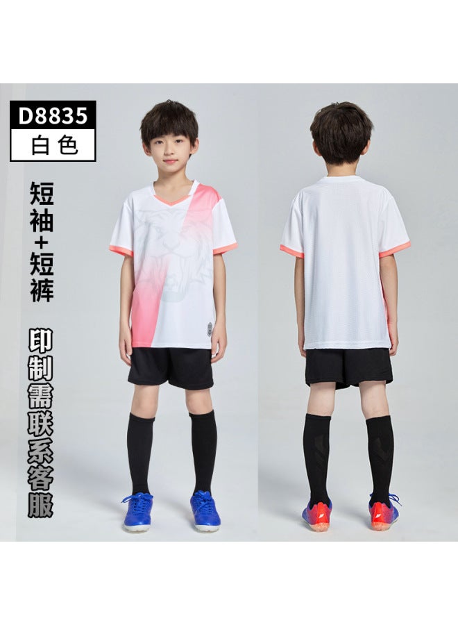Football Uniform Suit Quick-drying Sports Clothes Children Primary School Students Compeion Team Uniform Men's Training Uniform Jersey Printing