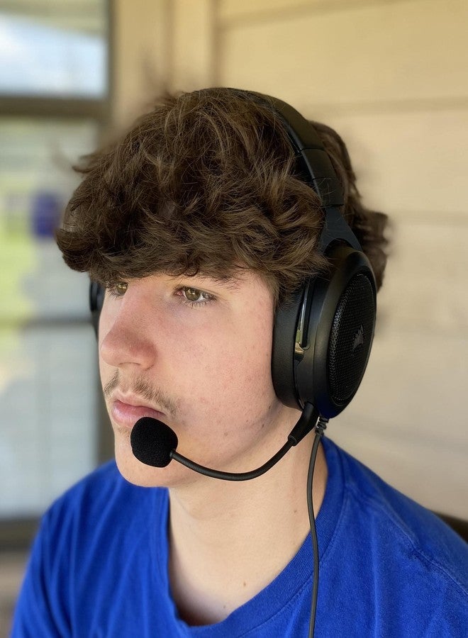 TNE ميكروفون بديل مزدوج TNE لجهاز الألعاب لCorsair HS50 HS60 HS70 PS4 Xbox One Nintendo Switch كمبيوتر PC Mac سماعات الألعاب - Image 5