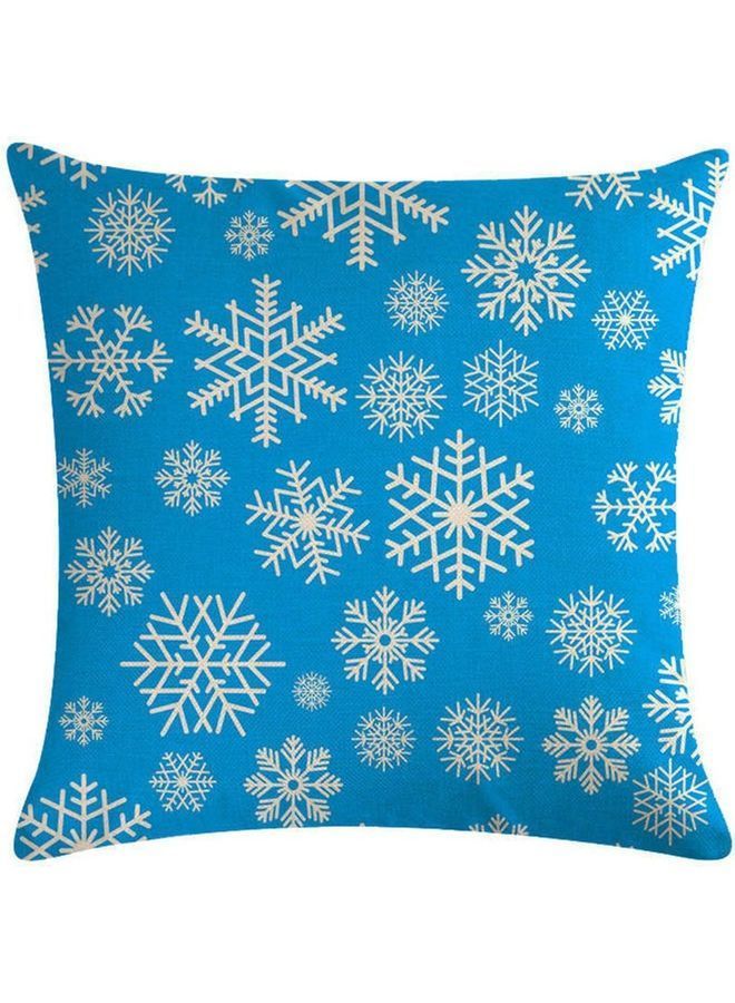 نيبمينينت غطاء وسادة مطبوع أزرق/ أبيض 45x45سم