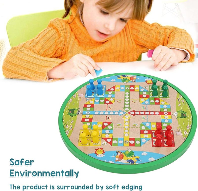 لوح ألعاب تعليمي متعدد الوظائف خشبي 5 في 1 سودوكو، داما، شطرنج طائر - Image 4