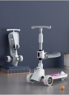 Occuwzz Toddler Scooter Multifunctional Foldable Children Scooter with Music and Lights  - Image 1