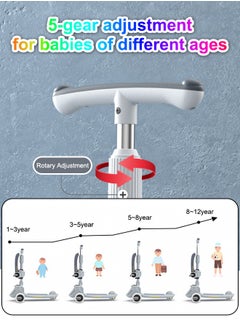 Occuwzz Toddler Scooter Multifunctional Foldable Children Scooter with Music and Lights  - Image 5