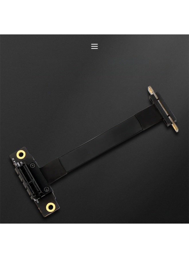 Pcie Extension Cable X1 To X1 Small Slot Adapter Connector Graphics Card Extension Cable 16x To 16x No Damage Connection-Color:PCIEx1 To X1(90 Degrees) 10cm  - Image 1