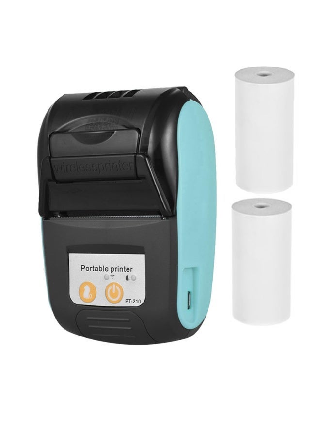 GOOJPRT Thermal Receipt Printer,  58mm Portable Thermal Printer Handheld Ticket Bill Printer for Retail Stores Restaurants Factories Logistics Small Business,2 Paper Roll - Image 1