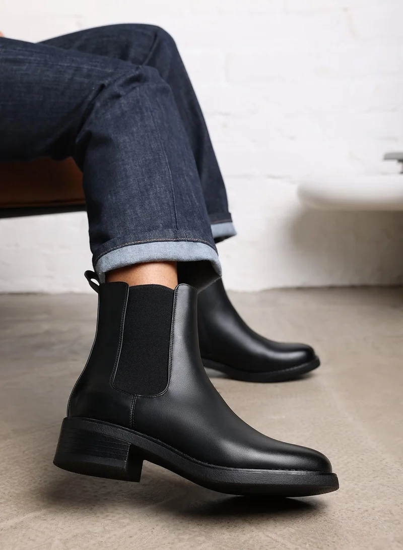 Where's That From 'Serna' Ankle Boot With Elastic Panel And Side Zip