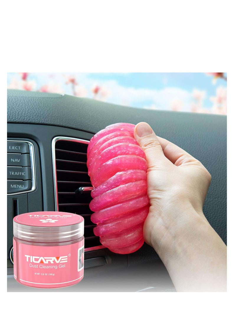 TICARVE TICARVE Car Cleaning Gel Detailing Putty Car Putty Auto Detailing Tools Car Interior Cleaner Cleaning Car Accessories Keyboard Cleaner Rose/NT WT: 5.6 oz (160 gram)  - Image 1