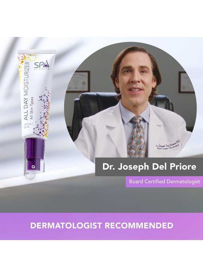 SPA SCIENCES All Day Moisturizer Made In The Usa Lightweight Gentle Moisturizer With Glucosamine Hcl Seaweed Extract Hydrating Revitalizing Soothing Vegan For All Skin Types 1.8Oz - Image 2