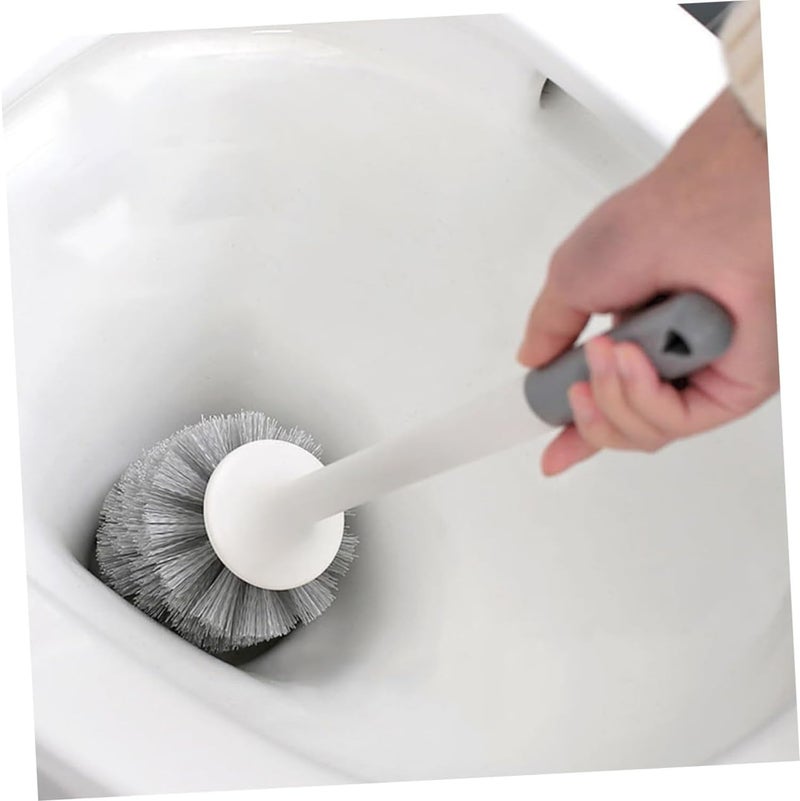 Clyton Pack Of 2 Toilet Cleaning Brush And Holder Set Free Stand Long Handle Bathroom Sleek Toilet Bowl Cleaner Brush With Stand, Pot Commode Bathroom Cleaning Scrubber Brushes Plastic Bristles - Image 5