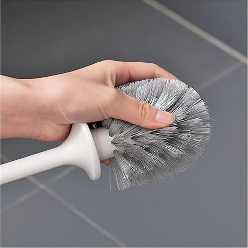 Clyton Pack Of 2 Toilet Cleaning Brush And Holder Set Free Stand Long Handle Bathroom Sleek Toilet Bowl Cleaner Brush With Stand, Pot Commode Bathroom Cleaning Scrubber Brushes Plastic Bristles - Image 3