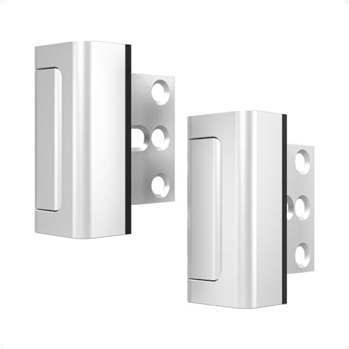 Greatalent 2Pack Home Security Door Reinforcement Lock Childproof, Door Locks for Kids Safety, Door Lock Latch Stopper for Front Door Inside Top of Door, Aluminum Construction Finish - Image 1