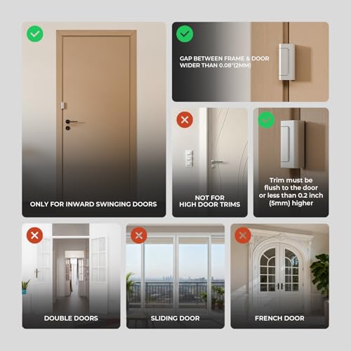 Greatalent 2Pack Home Security Door Reinforcement Lock Childproof, Door Locks for Kids Safety, Door Lock Latch Stopper for Front Door Inside Top of Door, Aluminum Construction Finish - Image 5