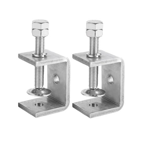 ZOWZEA 2 Pack 304 Stainless Steel C Clamp 1-7/8 Inch C Clamps for Woodworking and Welding Mounting，Suitable for Home and Professional Use - Image 1