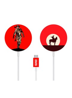 Applicable To For Apple MagSafe Charger Stickers Cartoon 12 Mobile Phone Magnetic Wireless Charging Scratch-resistant Film-Color:TN-MSF-0059